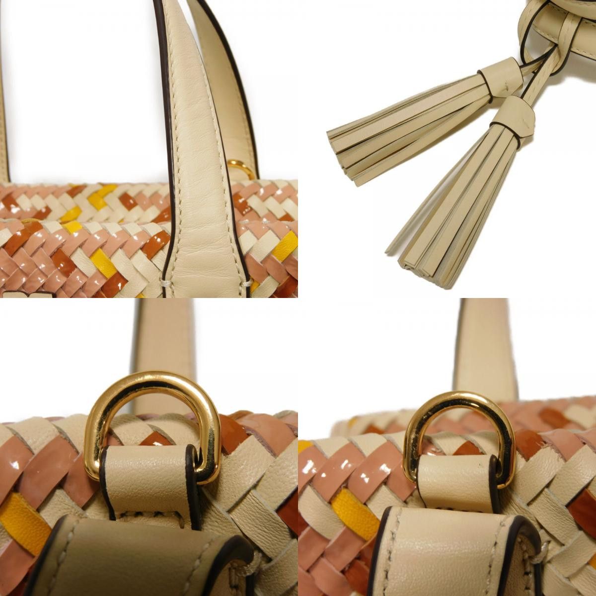 Tory Burch Tory Burch Tory Burch T Monogram Patented Leather 2way Bag Leather Handbag 82391 Size ONE SIZE - 17 Thumbnail