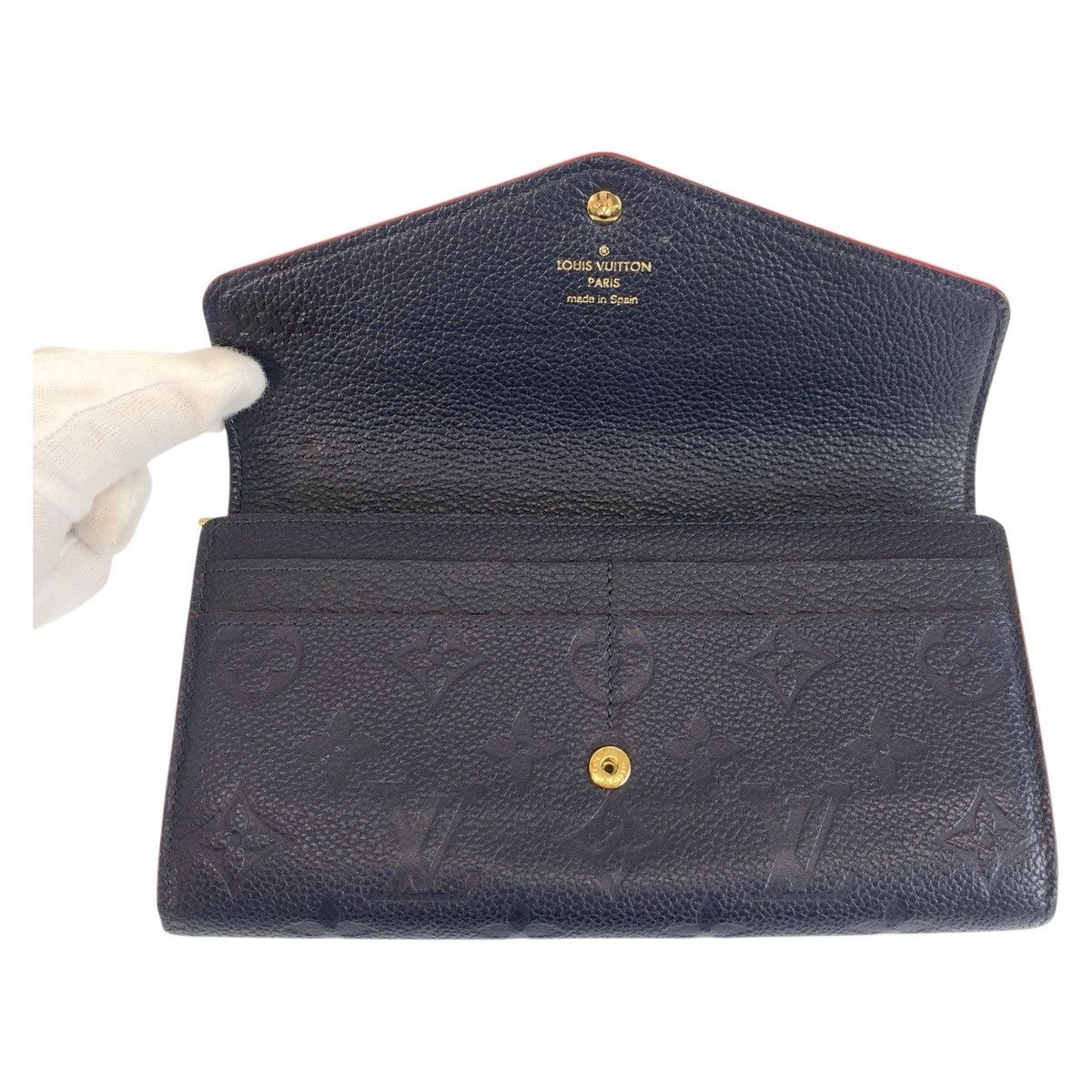 Louis Vuitton Louis Vuitton Louis Vuitton Portefeuille Sarah Monogram Empreinte Long Wallet Leather Long Wallet M62125 DUTY FREE for USA Size ONE SIZE - 9 Thumbnail