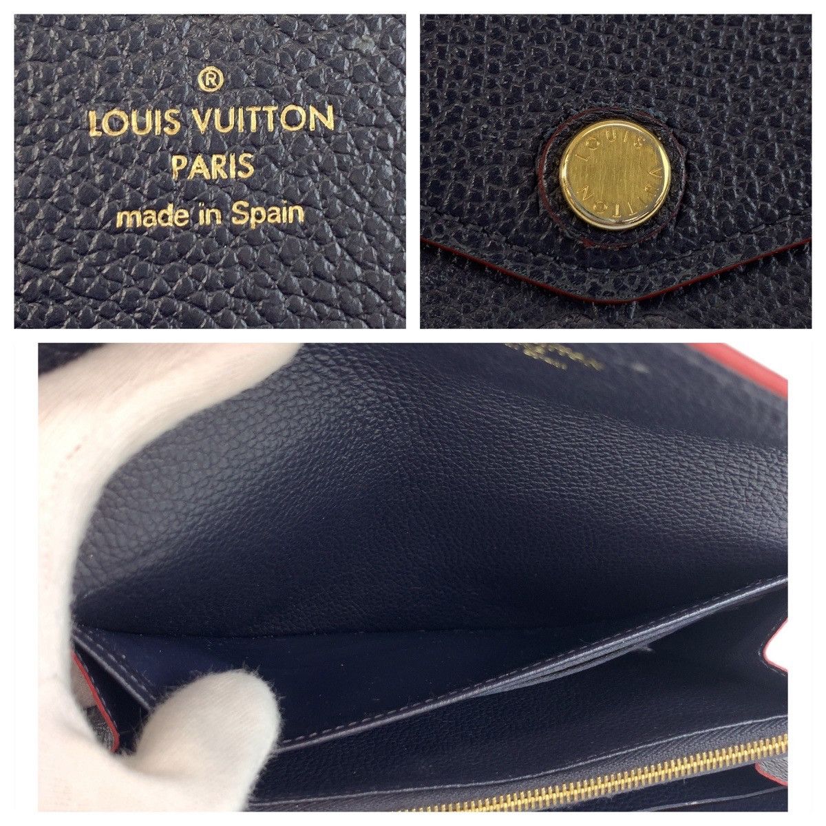 Louis Vuitton Louis Vuitton Louis Vuitton Portefeuille Sarah Monogram Empreinte Long Wallet Leather Long Wallet M62125 DUTY FREE for USA Size ONE SIZE - 5 Thumbnail