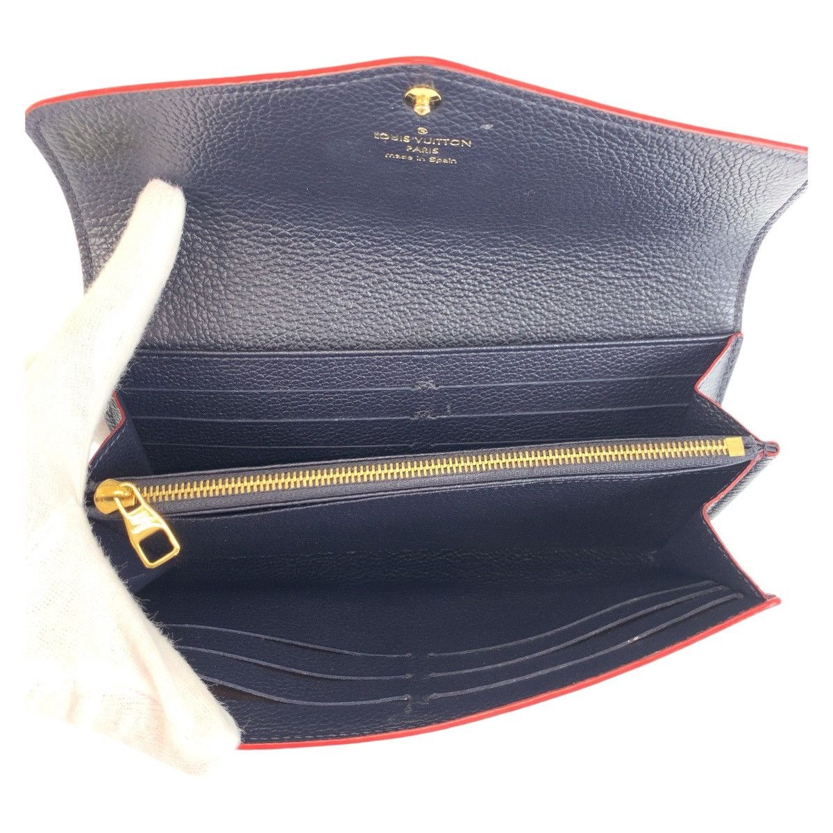 Louis Vuitton Louis Vuitton Louis Vuitton Portefeuille Sarah Monogram Empreinte Long Wallet Leather Long Wallet M62125 DUTY FREE for USA Size ONE SIZE - 7 Thumbnail
