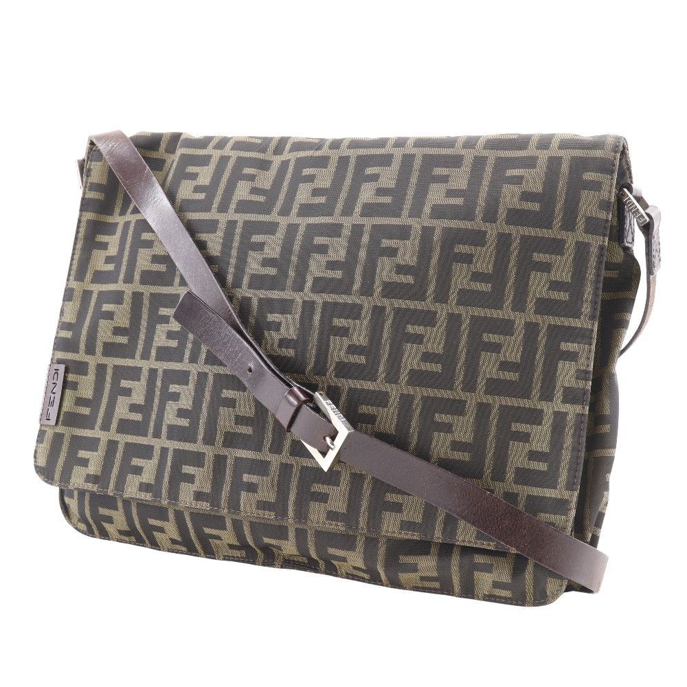 Fendi Fendi Fendi Zucca Nylon Canvas Shoulder Bag Canvas Crossbody Bag Size ONE SIZE - 2 Thumbnail