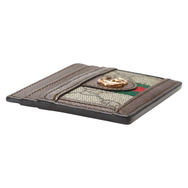 Gucci Gucci Gucci Ophidia GG Supreme Card Case Leather Card Case 523159 DUTY FREE for USA Size ONE SIZE - 4 Thumbnail