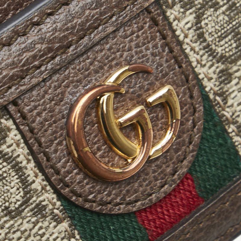 Gucci Gucci Gucci Ophidia GG Supreme Card Case Leather Card Case 523159 DUTY FREE for USA Size ONE SIZE - 6 Thumbnail