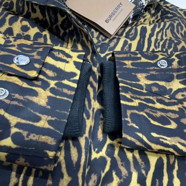 Burberry Burberry Leopard Print Long Hooded Coat 0079 Size S / US 4 / IT 40 - 7 Thumbnail