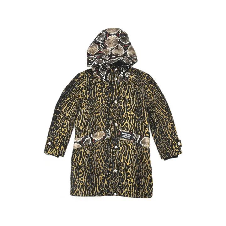 Burberry Burberry Leopard Print Long Hooded Coat 0079 Size S / US 4 / IT 40 - 2 Thumbnail