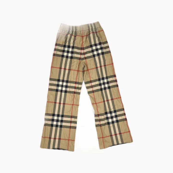 Burberry Burberry Check Pattern High-Waist Casual Trousers 0079 Size 23" - 3 Thumbnail