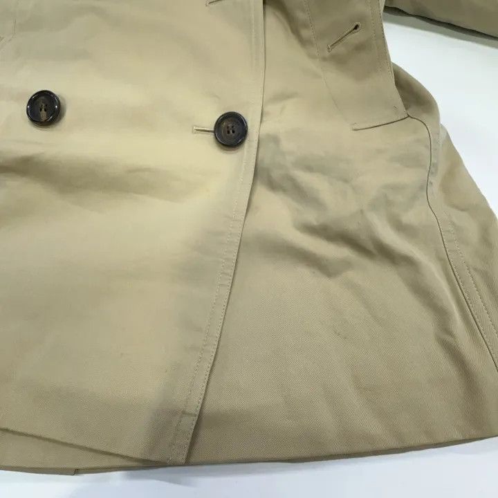 Burberry Burberry Beige Long Sleeve Double-Breasted Coat 0079 Size S / US 4 / IT 40 - 8 Thumbnail