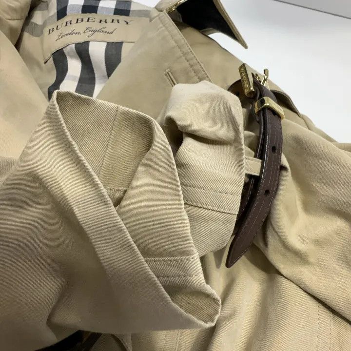Burberry Burberry Beige Double-Breasted Trench Coat for Women 0079 Size S / US 4 / IT 40 - 6 Thumbnail