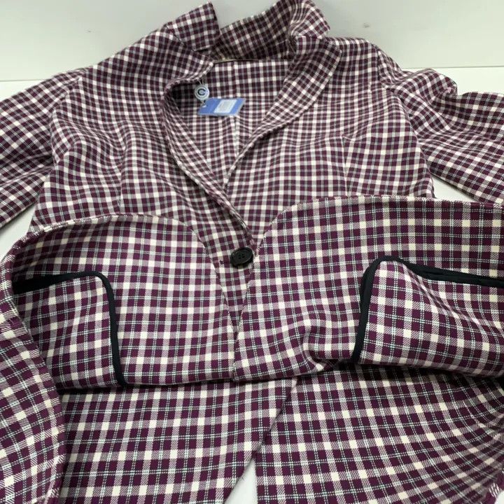 Burberry Burberry Brown Check Pattern Long Sleeve Jacket 0079 Size S / US 4 / IT 40 - 7 Thumbnail