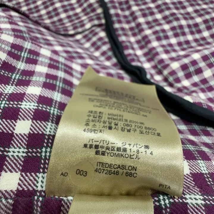 Burberry Burberry Brown Check Pattern Long Sleeve Jacket 0079 Size S / US 4 / IT 40 - 4 Thumbnail