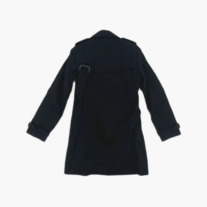 Burberry Burberry Black Double-Breasted Long Trench Coat 0079 Size S / US 4 / IT 40 - 3 Thumbnail