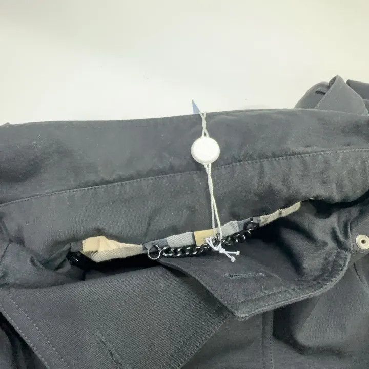 Burberry Burberry Black Double-Breasted Long Trench Coat 0079 Size S / US 4 / IT 40 - 6 Thumbnail