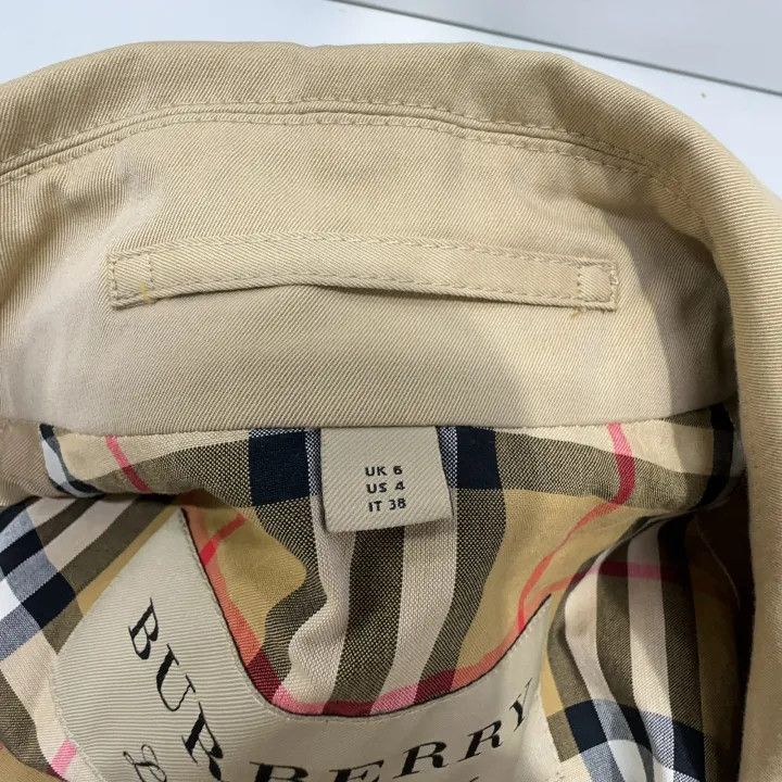 Burberry Burberry Casual Solid Color Single-Breasted Trench Coat 0079 Size S / US 4 / IT 40 - 4 Thumbnail