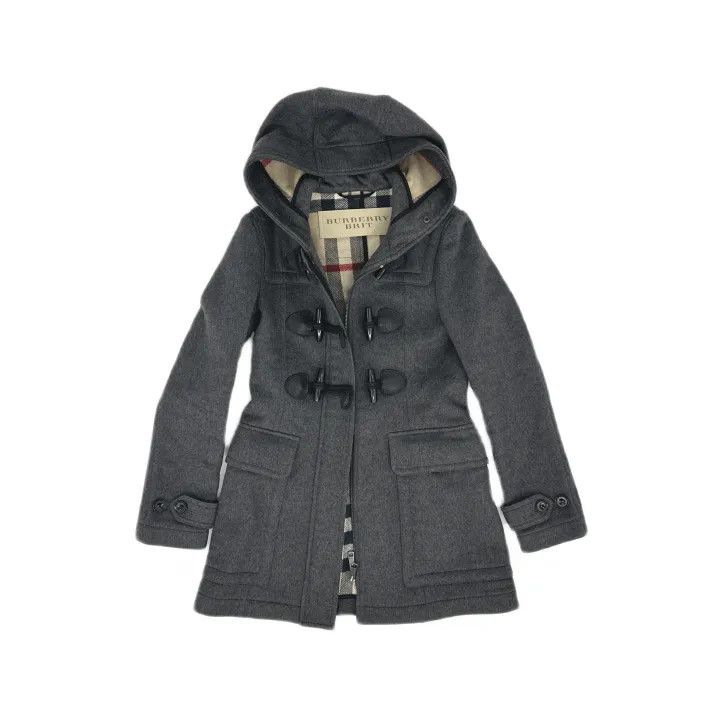 Burberry Burberry Stylish Hooded Jacket in Gray 0079 Size S / US 4 / IT 40 - 2 Thumbnail