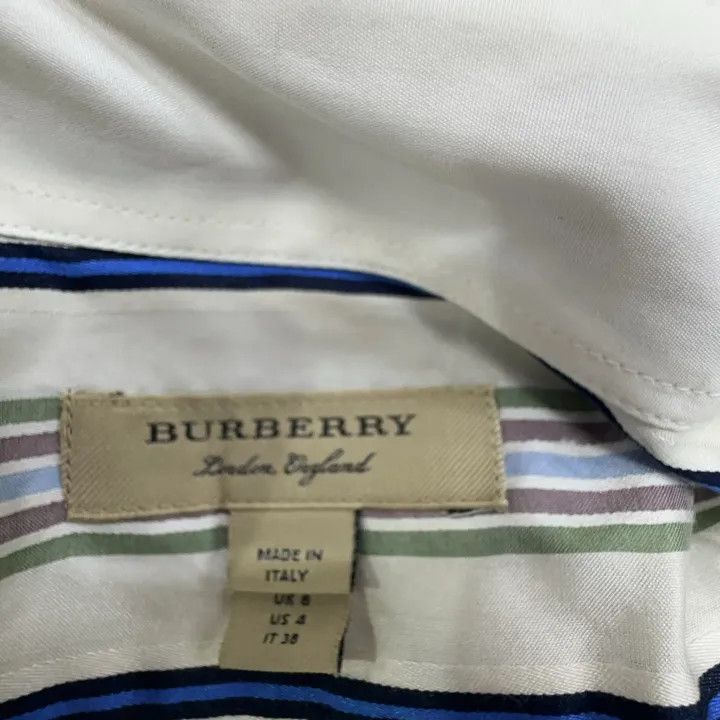 Burberry Burberry Striped Long Sleeve Dress for Women 0079 Size S / US 4 / IT 40 - 4 Thumbnail