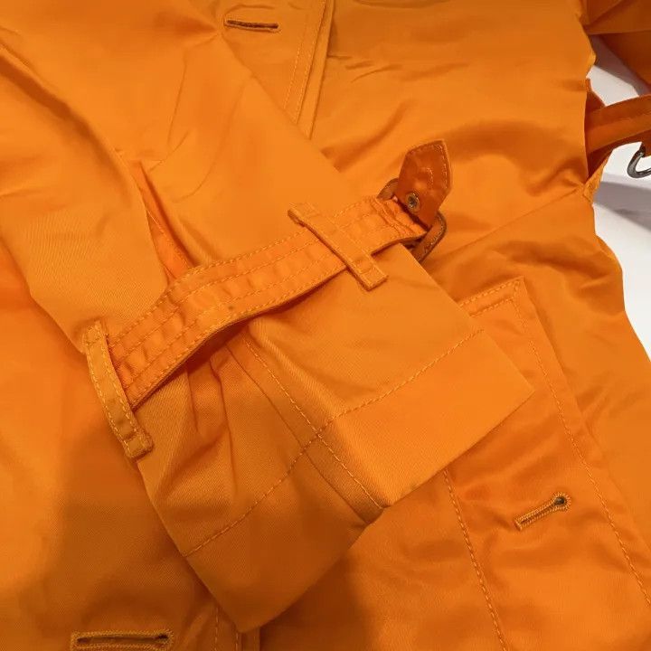 Burberry Burberry SS21 Orange Double-Breasted Trench Coat 0079 Size S / US 4 / IT 40 - 9 Thumbnail
