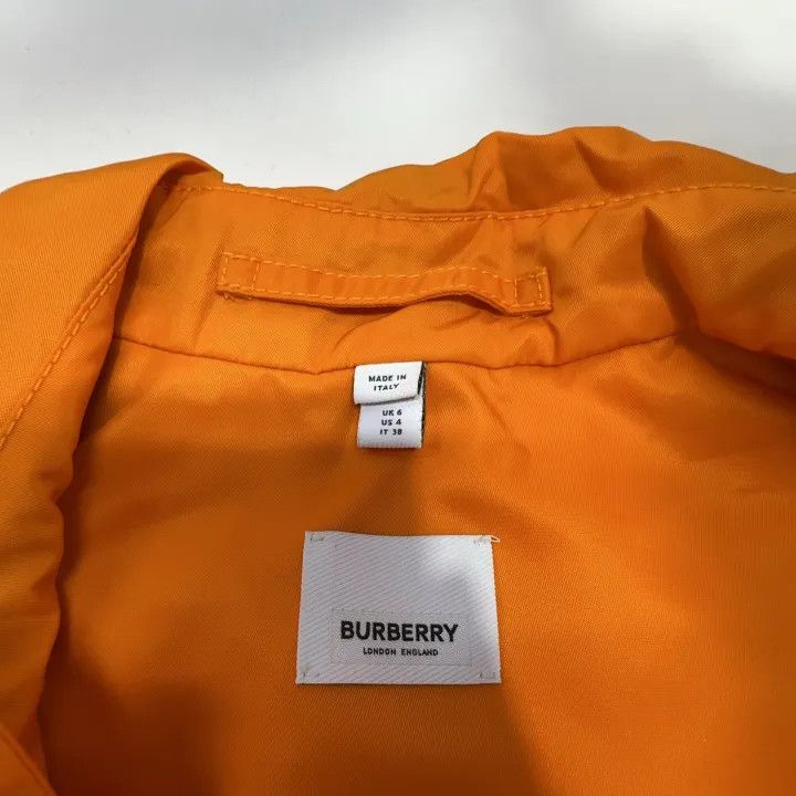 Burberry Burberry SS21 Orange Double-Breasted Trench Coat 0079 Size S / US 4 / IT 40 - 6 Thumbnail