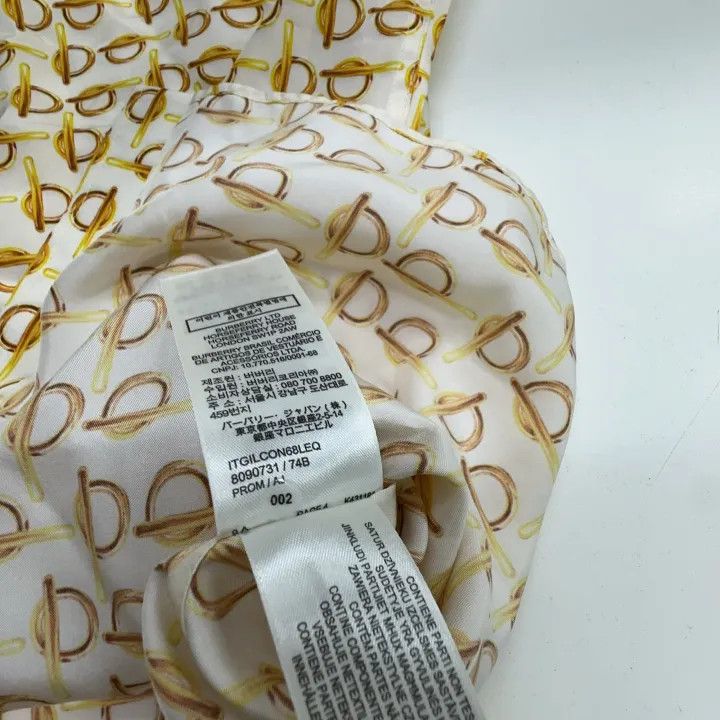 Burberry Burberry Logo Print Long Sleeve Shirt 0079 Size S / US 4 / IT 40 - 3 Thumbnail