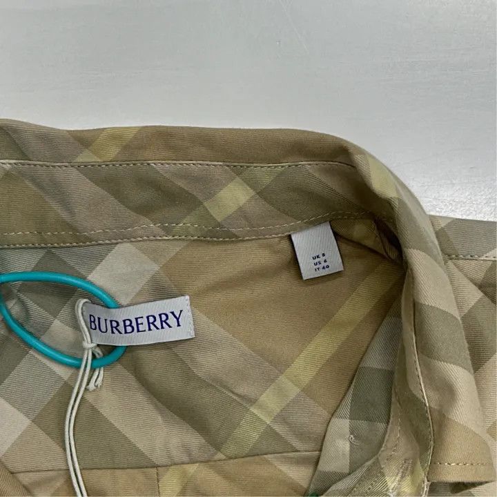 Burberry Burberry Brown Check Long Sleeve Shirt for Women 0079 Size M / US 6-8 / IT 42-44 - 3 Thumbnail