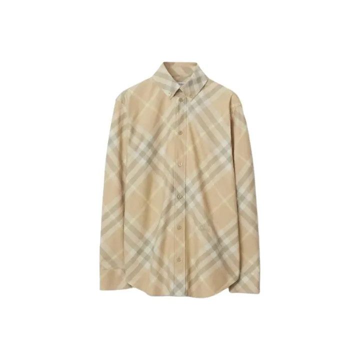 Burberry Burberry Brown Check Long Sleeve Shirt for Women 0079 Size M / US 6-8 / IT 42-44 - 2 Thumbnail
