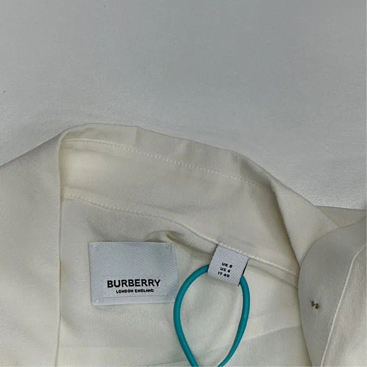 Burberry Burberry White Pocket Shirt for Women 0079 Size M / US 6-8 / IT 42-44 - 4 Thumbnail