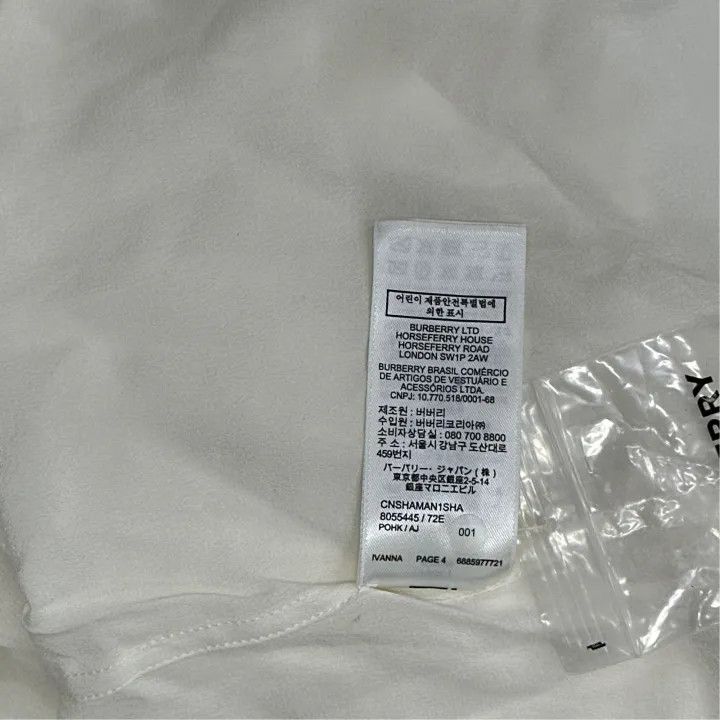 Burberry Burberry White Pocket Shirt for Women 0079 Size M / US 6-8 / IT 42-44 - 3 Thumbnail