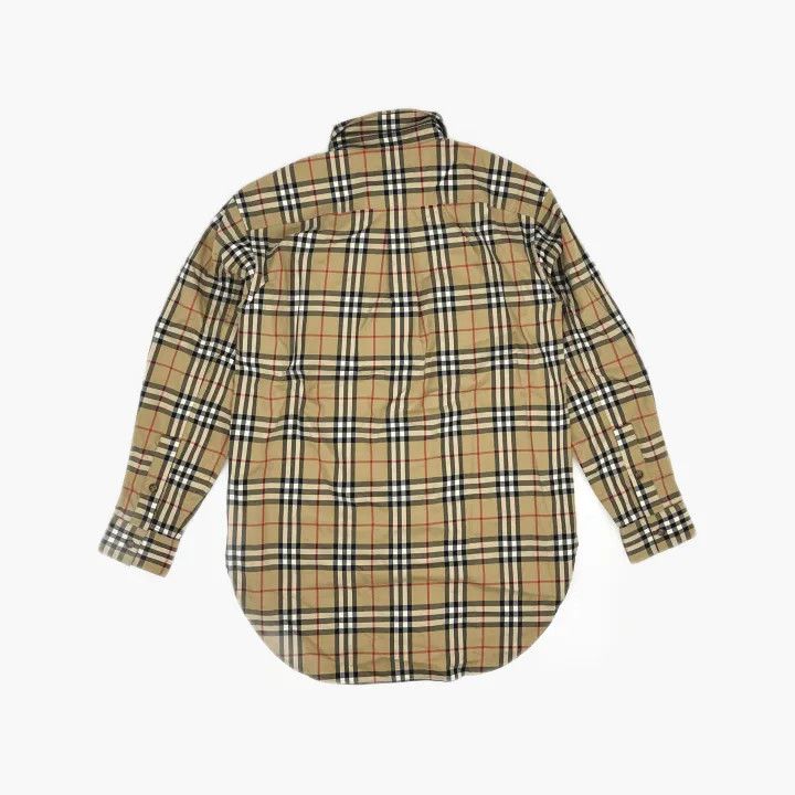 Burberry Burberry Classic Plaid Stretch Cotton Shirt 0079 Size M / US 6-8 / IT 42-44 - 3 Thumbnail