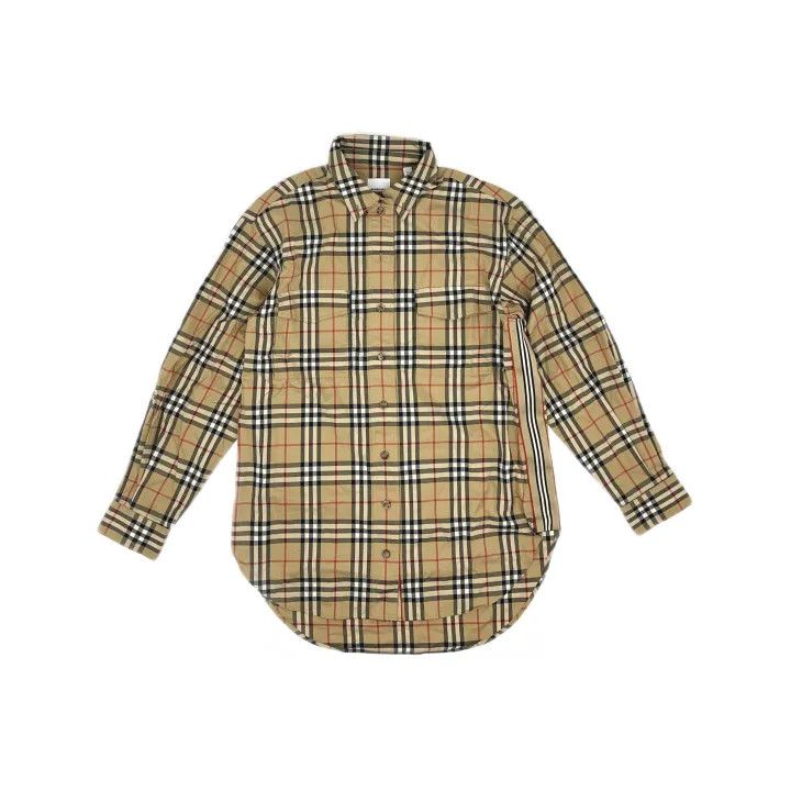 Burberry Burberry Classic Plaid Stretch Cotton Shirt 0079 Size M / US 6-8 / IT 42-44 - 2 Thumbnail