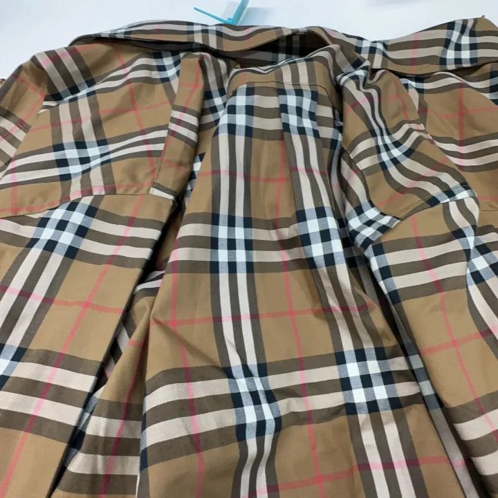 Burberry Burberry Brown Checked Long Sleeve Dress 0079 | Grailed
