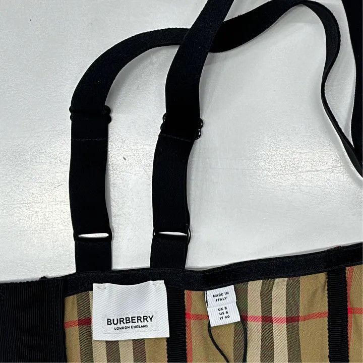 Burberry Burberry Women's Stretch Plaid Crop Top 0079 Size M / US 6-8 / IT 42-44 - 3 Thumbnail