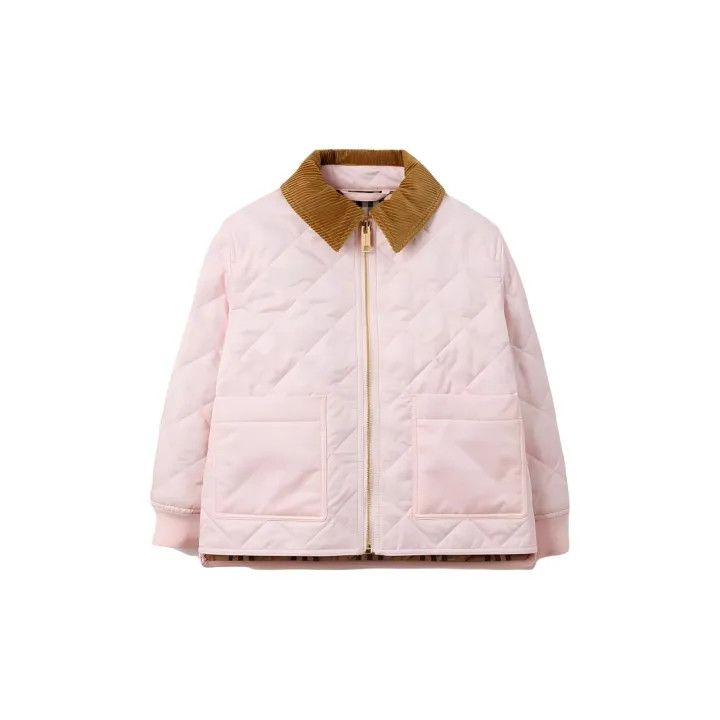 Burberry Burberry Kids Quilted Jacket with Corduroy Collar 0079 Size S / US 4 / IT 40 - 2 Thumbnail