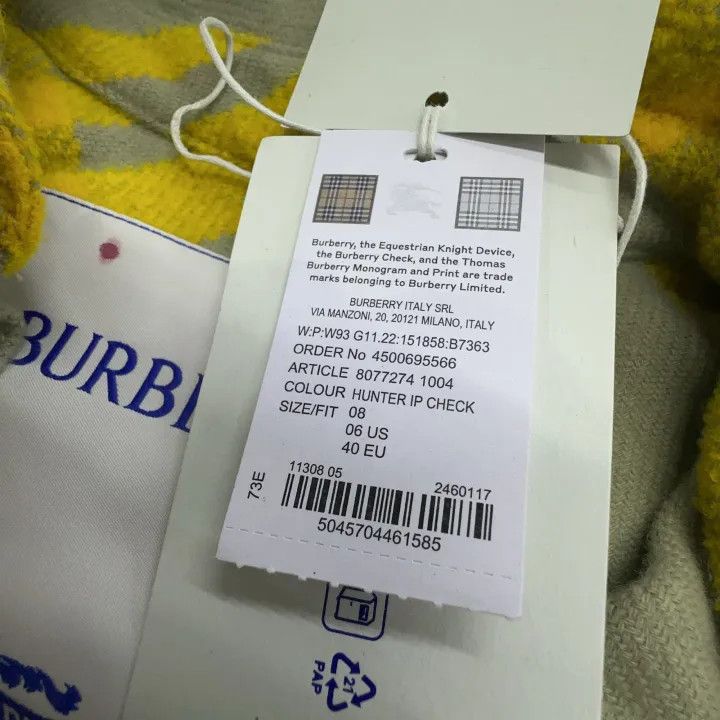 Burberry Burberry Color-Block Long Sleeve Shirt for Women 0079 Size M / US 6-8 / IT 42-44 - 6 Thumbnail