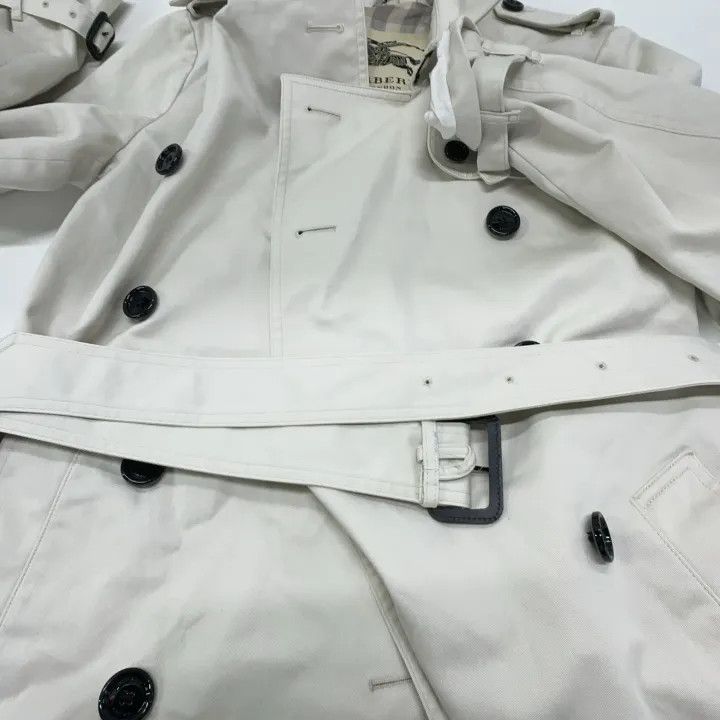 Burberry Burberry Casual Solid Double-Breasted Coat 0079 Size M / US 6-8 / IT 42-44 - 12 Thumbnail
