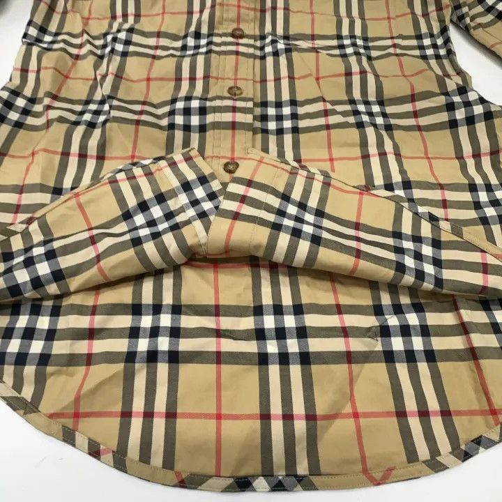 Burberry Burberry Checked Long Sleeve Cotton Shirt for Women 0079 Size M / US 6-8 / IT 42-44 - 8 Thumbnail