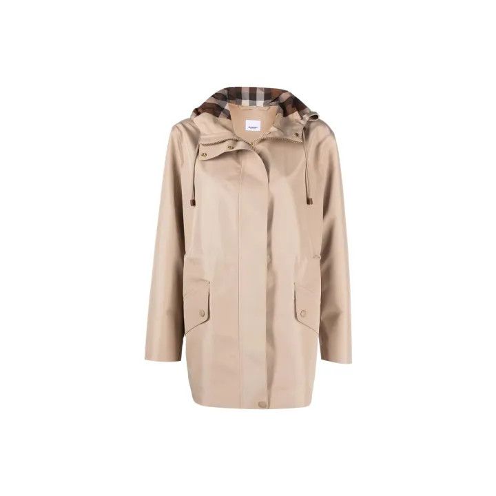 Burberry Burberry SS22 Brown Hooded Short Jacket 0079 Size M / US 6-8 / IT 42-44 - 2 Thumbnail