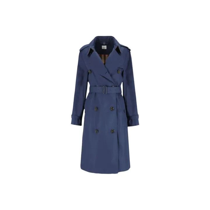 Burberry Burberry Blue Double-Breasted Trench Coat 0079 Size M / US 6-8 / IT 42-44 - 2 Thumbnail