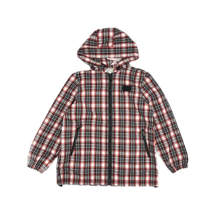 Burberry Burberry Red Plaid Nylon Windbreaker Jacket 0079 Size M / US 6-8 / IT 42-44 - 2 Thumbnail