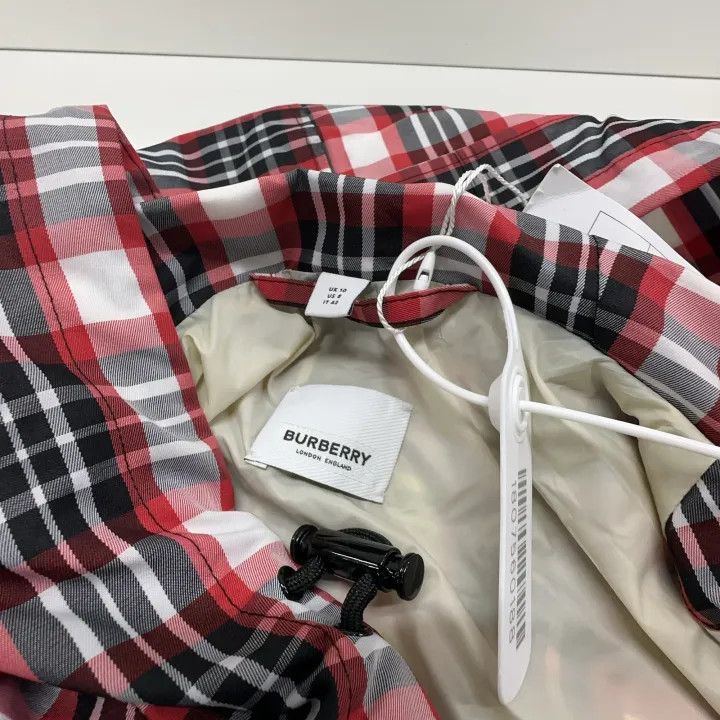 Burberry Burberry Red Plaid Nylon Windbreaker Jacket 0079 Size M / US 6-8 / IT 42-44 - 4 Thumbnail