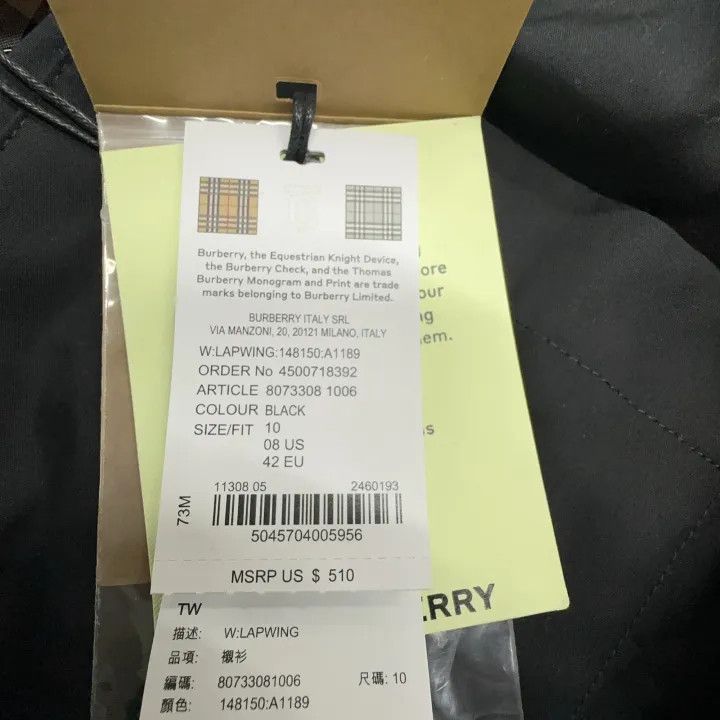 Burberry Burberry SS23 Black Long Sleeve Shirt 0079 Size M / US 6-8 / IT 42-44 - 3 Thumbnail