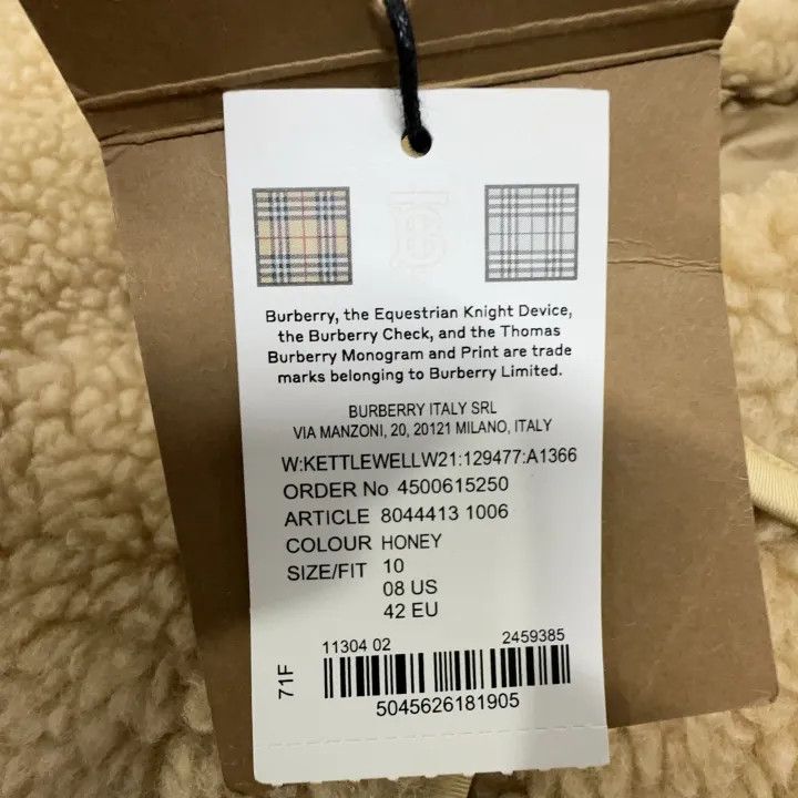 Burberry Burberry Beige Oversized Wool Blend Jacket 0079 Size M / US 6-8 / IT 42-44 - 6 Thumbnail