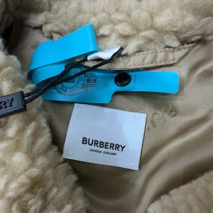 Burberry Burberry Beige Oversized Wool Blend Jacket 0079 Size M / US 6-8 / IT 42-44 - 5 Thumbnail