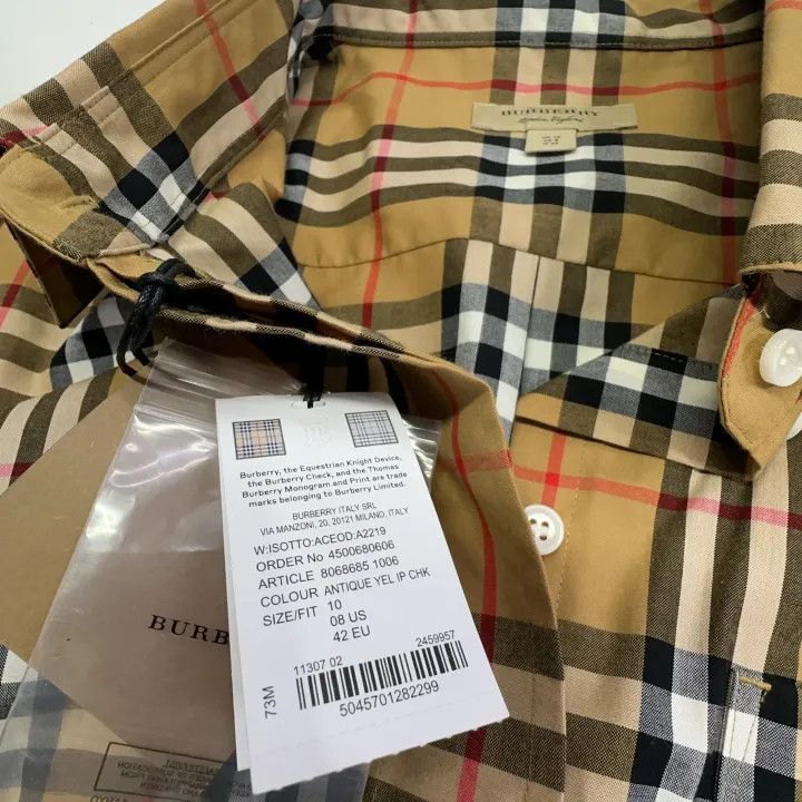 Burberry Burberry Color Block Plaid Long Sleeve Dress 0079 Size M / US 6-8 / IT 42-44 - 5 Thumbnail