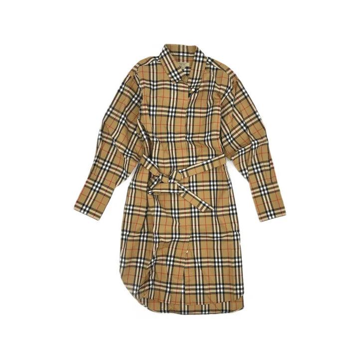Burberry Burberry Color Block Plaid Long Sleeve Dress 0079 Size M / US 6-8 / IT 42-44 - 2 Thumbnail
