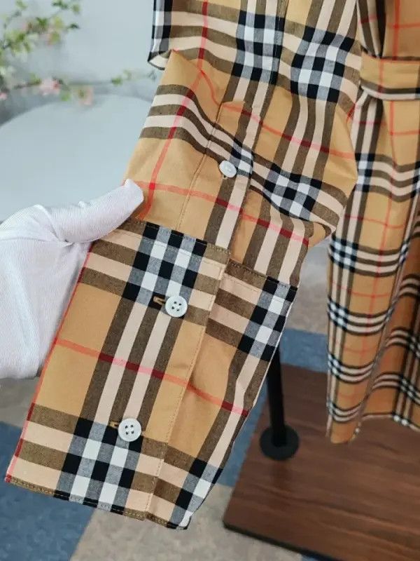 Burberry Burberry Color Block Plaid Long Sleeve Dress 0079 Size M / US 6-8 / IT 42-44 - 9 Thumbnail