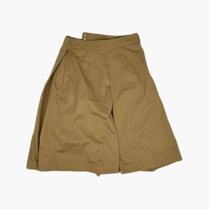 Burberry Burberry Solid Button A-Line Midi Skirt 0079 Size 30" / US 8 / IT 44 - 3 Thumbnail