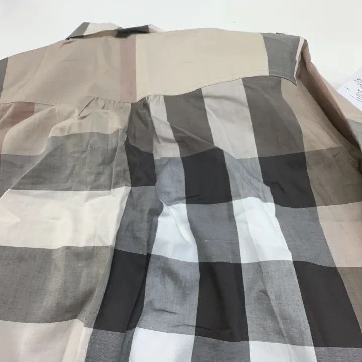 Burberry Burberry Plaid Button-Up Long Sleeve Dress 0079 Size M / US 6-8 / IT 42-44 - 3 Thumbnail