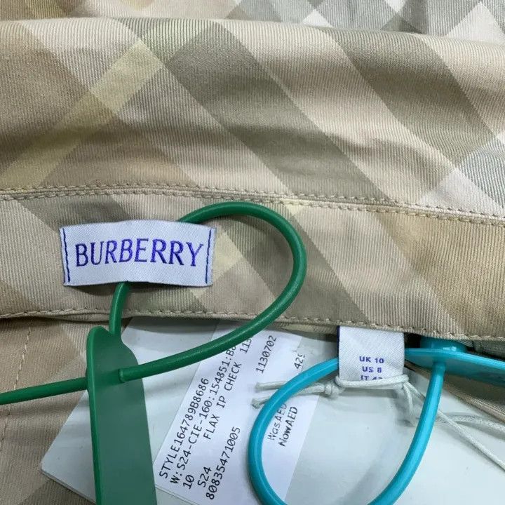 Burberry Burberry SS24 Plaid Short Sleeve Dress 0079 Size M / US 6-8 / IT 42-44 - 3 Thumbnail