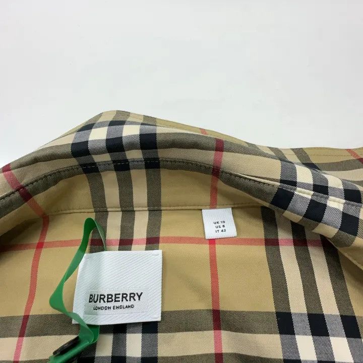 Burberry Burberry Check Long Sleeve Cotton Shirt 0079 Size M / US 6-8 / IT 42-44 - 4 Thumbnail