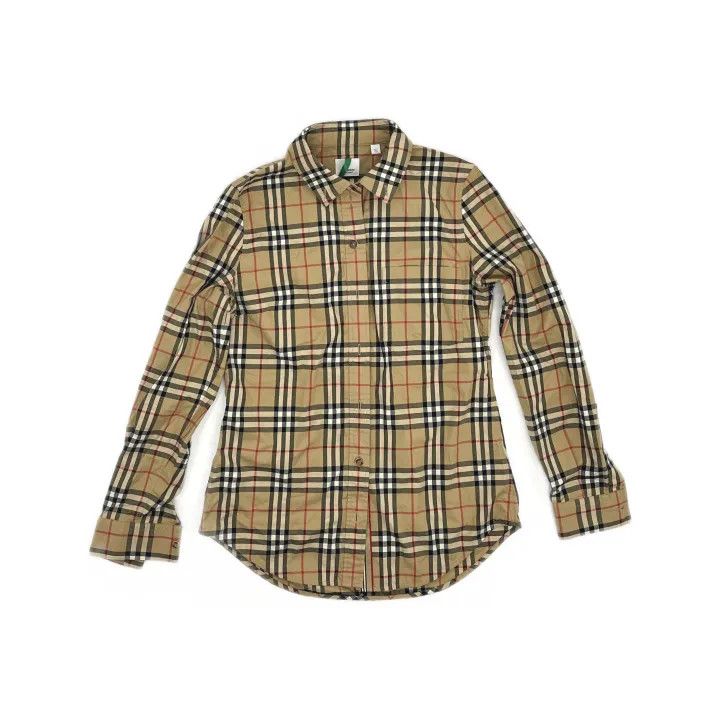 Burberry Burberry Check Long Sleeve Cotton Shirt 0079 Size M / US 6-8 / IT 42-44 - 2 Thumbnail