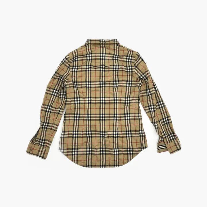 Burberry Burberry Check Long Sleeve Cotton Shirt 0079 Size M / US 6-8 / IT 42-44 - 3 Thumbnail